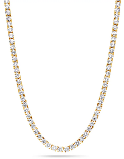 10K Natural Diamond 10 Pointer Tennis Chain