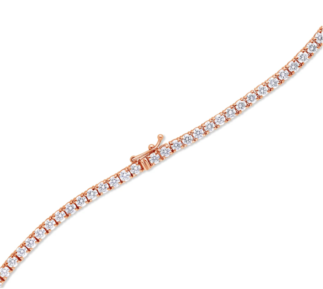 10K Natural Diamond 10 Pointer Tennis Chain