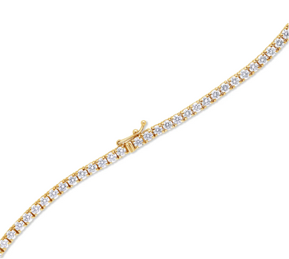 10K Natural Diamond 10 Pointer Tennis Chain