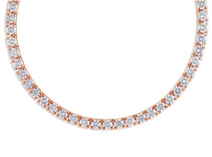 10K Natural Diamond 10 Pointer Tennis Chain