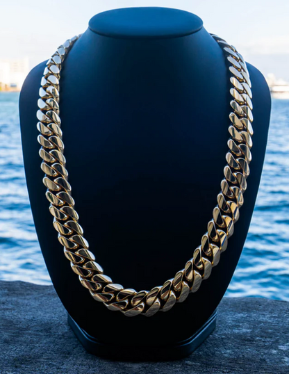 Handmade Miami Cuban Link Chains In 10 & 14k Solid