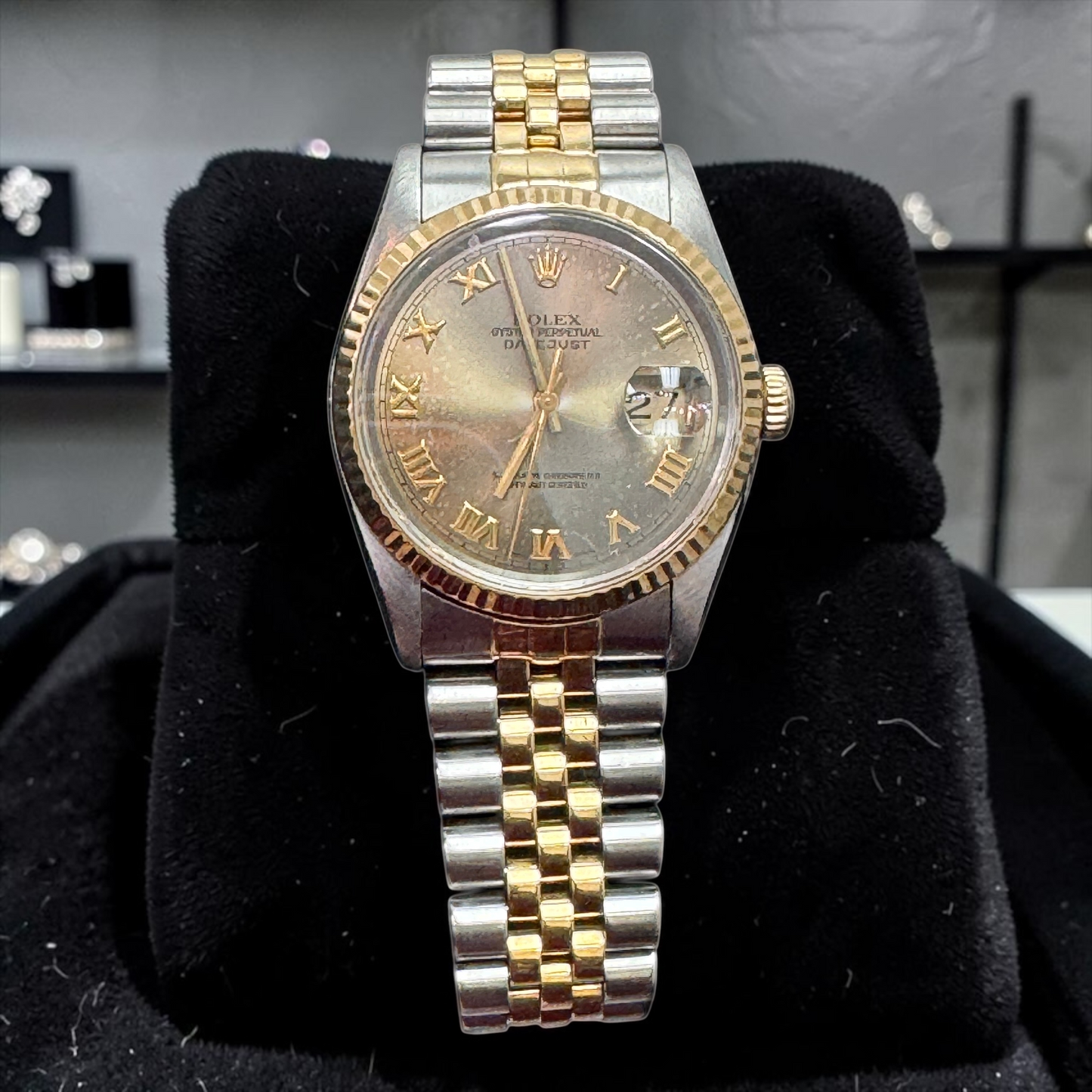 Rolex 36MM Datejust Two-Tone Steel & Yellow Gold – Roman Numeral Dial | Vintage Automatic Watch