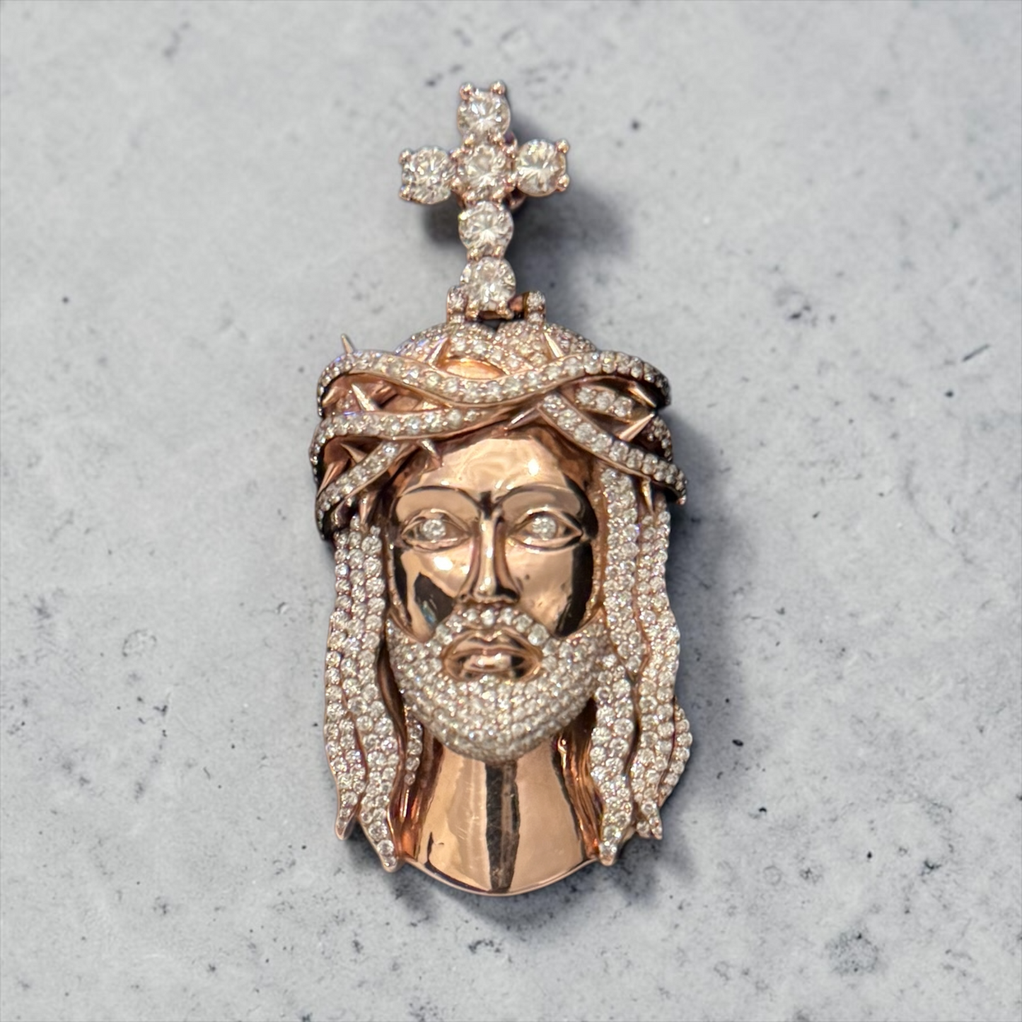 Crown Of Light 1-of-1 Lazo The Jeweller Super Jesus Pendant – Gold & Diamond Masterpiece