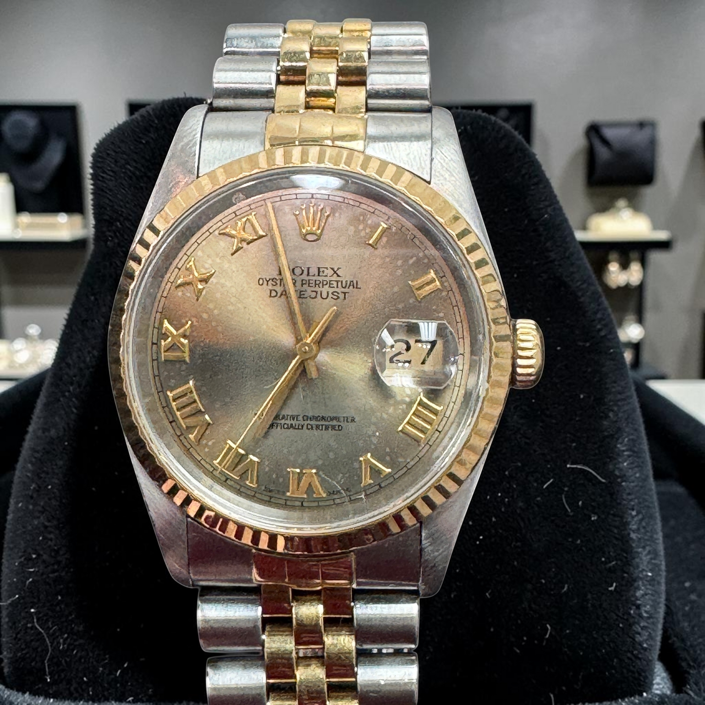Rolex 36MM Datejust Two-Tone Steel & Yellow Gold – Roman Numeral Dial | Vintage Automatic Watch