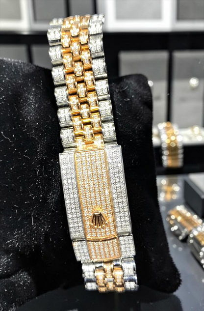 36MM Rolex Datejust Rose Two-Tone Jubilee – Custom Diamond Dial & Bezel | Certified & Inspected