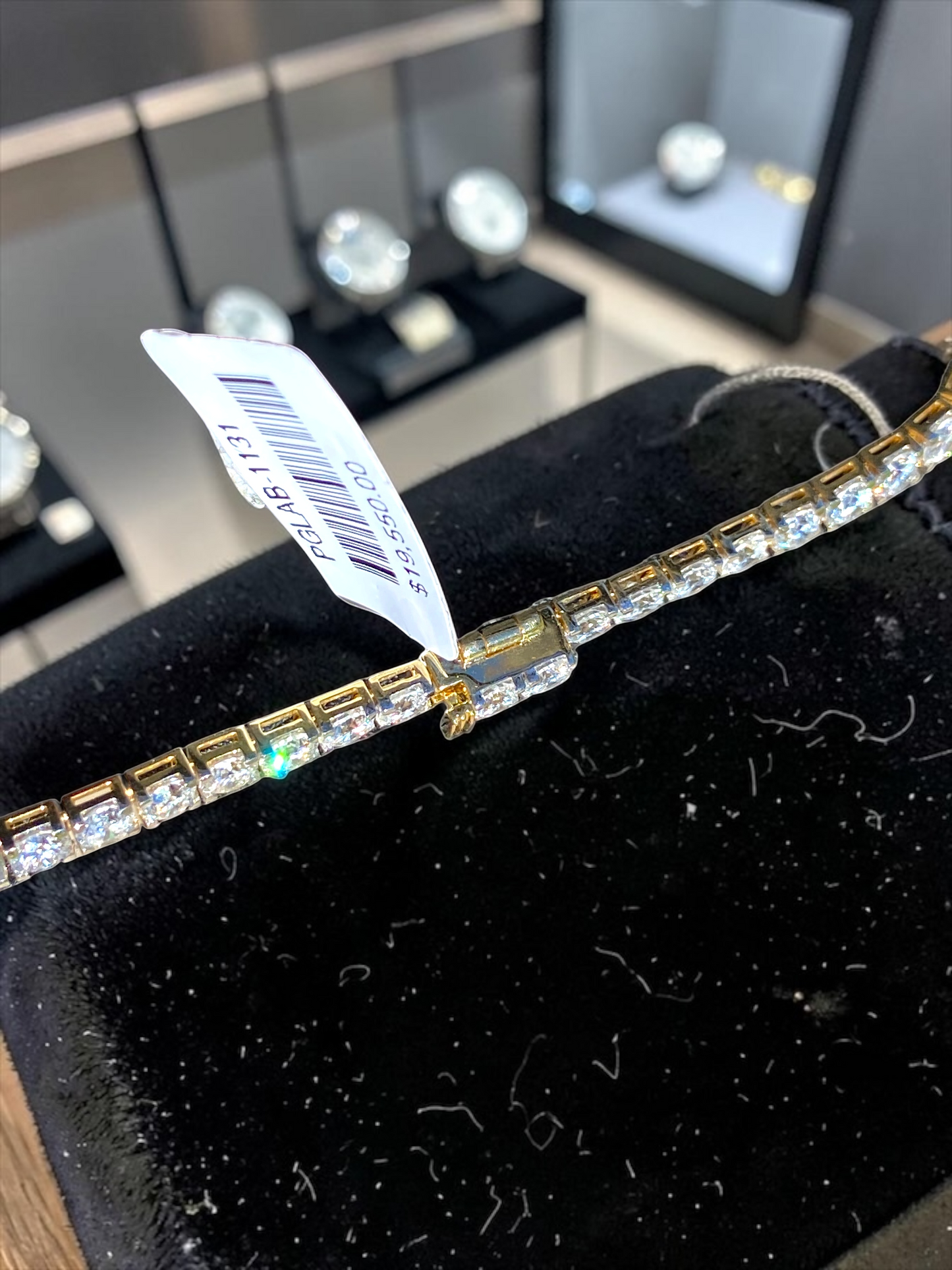 Lab Diamond 7.5” 6.80 Carat 14K White Gold Tennis Bracelet – 8.12 Grams