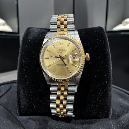 Rolex Datejust 36mm Two-Tone – Champagne Dial – Jubilee Bracelet | Vintage Luxury Classic