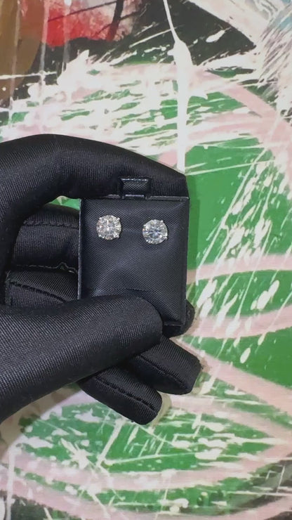 Exquisite 4.00 Carat Total Weight Natural Diamond Studs – Set in 14K White Gold