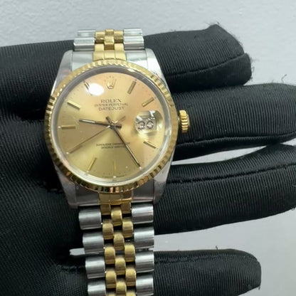 Rolex Datejust 36mm Two-Tone – Champagne Dial – Jubilee Bracelet | Vintage Luxury Classic
