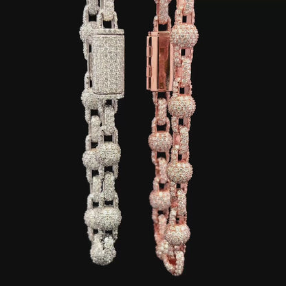 Diamond Hermes Style Link Bracelet