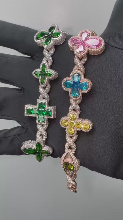 Lazo Cross Mix VCA Style Bracelet